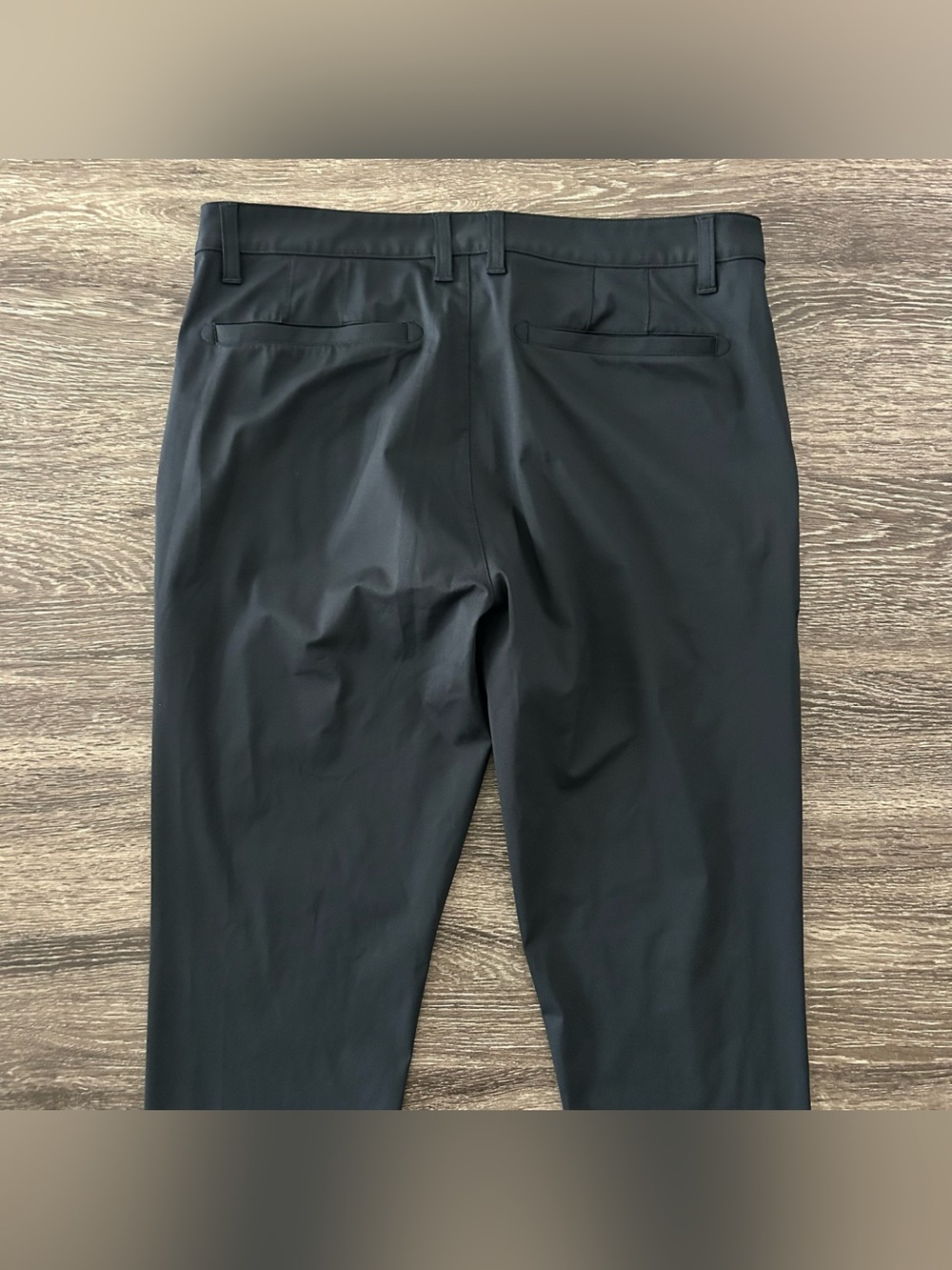 Rhone Commuter Slim Pants Men's 33X32 Performance Stretch Chino Tapered Black - Picture 5 of 11